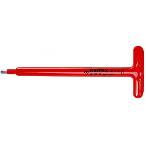 Surubelniță KNIPEX pentru șuruburi cu contur interior hexagonal cu mâner T 250 mm
