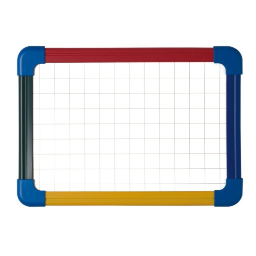 Tabla școlară matematică/velin A3 cu ramă culor Bi-Silque