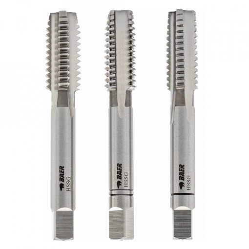 Tarozi de mână M8X1.25, set 3 bucăți, filet pas normal - DIN 352 – HSS, Baer