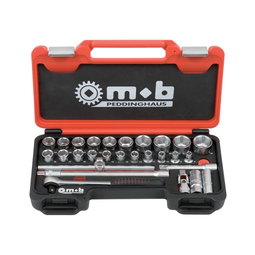 Trusa 22 scule MOB Fusion Box Mediu TCCT28P×1/2” capete/accesorii SH - 405×225×60, 8-32 mm