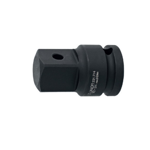 Adaptor Unior de impact 1/2", 1/2"-3/4", L48mm