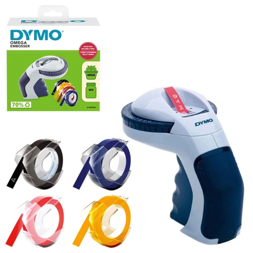 Aparat etichetat DYMO Omega si in total 4 role de etichete 3D embosabile DY12748 2174605TRC