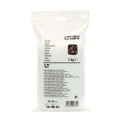 Batoane lipici Rapid Temperatura Scazuta 12mm x 190mm transparent, 1 kg punga plastic 40302781