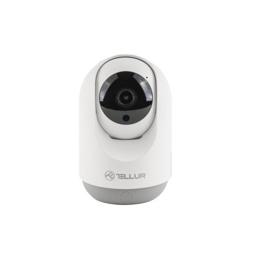Cameră Interior WiFi Tellur Smart, 3MP, UltraHD, Autotracking, PTZ, Alb