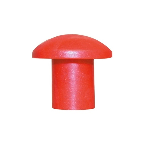 Capac protectie (ciuperca) rosie pentru fier beton, set 20 buc