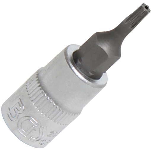 Capat cheie tubulara 1/4" cu varf Torx cu gaura, TT9