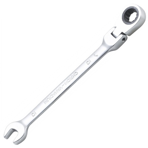 Cheie combinata cu clichet, articulata BGS 10 mm