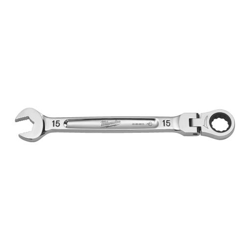 Cheie fixă MAX BITE cu clichet și cap pivotant, 15mm