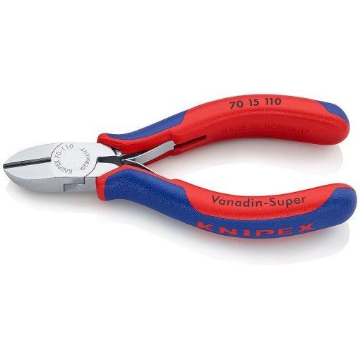 Cleste sfic, cu arc, cromat, manere multicomponet, KNIPEX, 110 mm