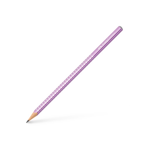Creion grafit B triunghiular sparkle violet metalizat 2023 Faber-Castell