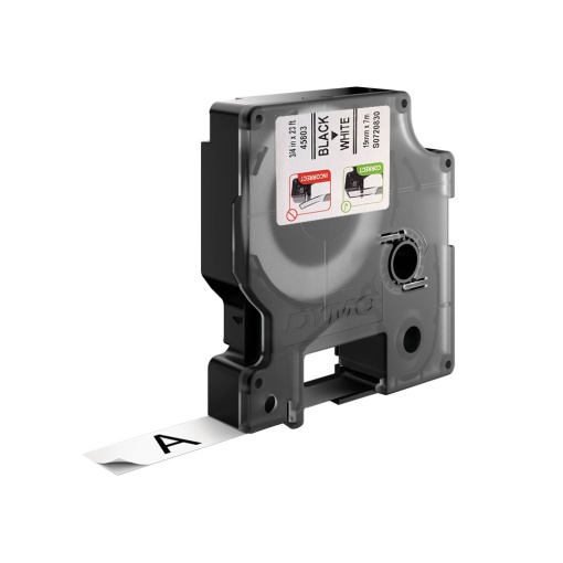 Etichete standard 19mm x 7m negru alb DYMO LabelManager D1 S0720830 45803