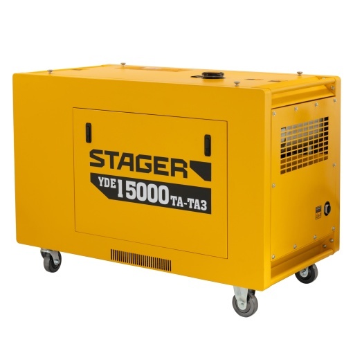 Generator profesional Stager YDE15000TA-TA3, 11.5 kW, DualPower 230-400V, insonorizat, diesel, 3000rpm, pornire electrica