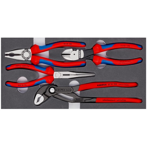 KNIPEX 00 20 01 V15 Set de clești în suport de spumă