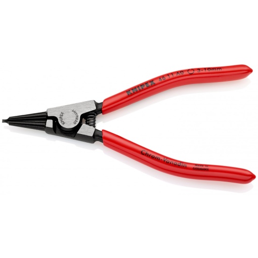 KNIPEX 46 11 A0 clește pentru inele de siguranță pentru inele exterioare pe axuri acoperite cu plastic vopsit negru 140 mm