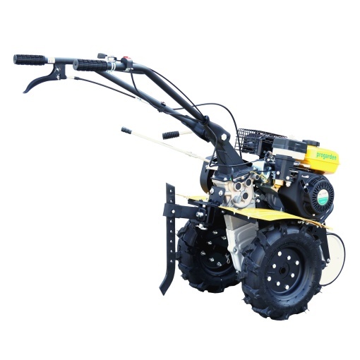 Motocultor ProGARDEN Campo 703 7CP, 2+1 trepte, roti 4.00-8, 2+1 freze, benzina, curele, transmisie aluminiu
