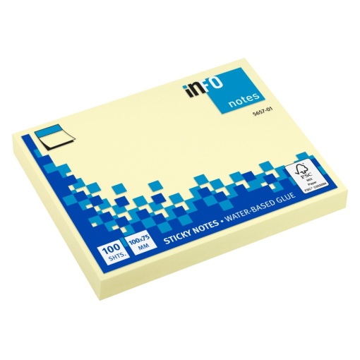 Notes adeziv 75 x 100 mm 100 file Info Notes