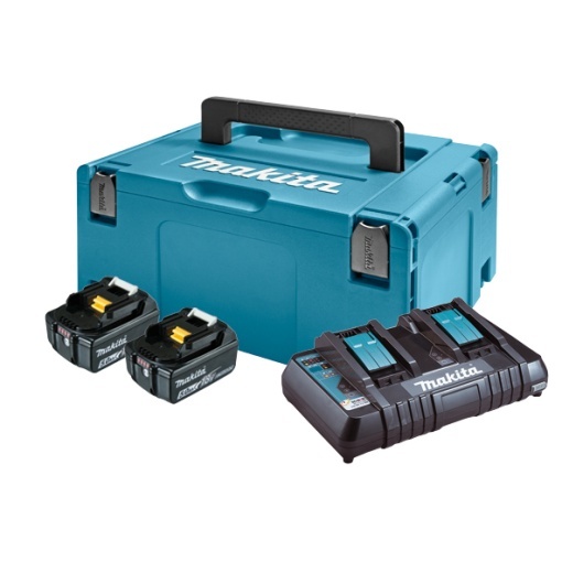 Pachet acumulatori LXT - 2xBL1840B + DC18RD + MAKPAC3