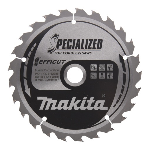 Panza fierastrau circular, lemn Makita, 165x20x1.4 mm, 25 dinti