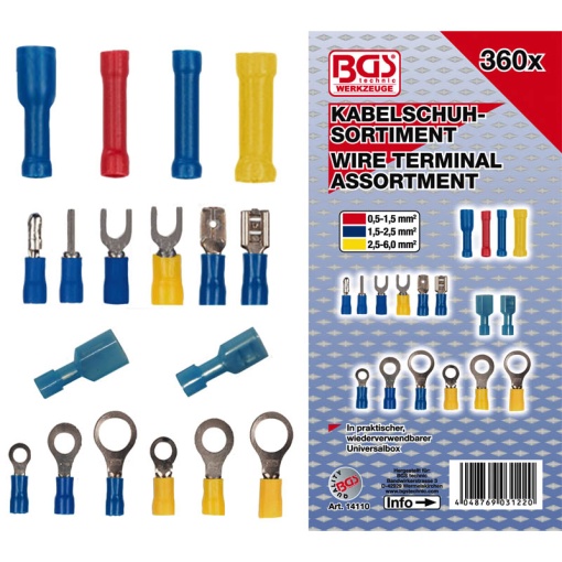 Papuci electrici BGS set 360 buc.