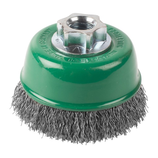 Perie ondulata tip cupa Milwaukee M14, 65mm, inox, 0.35mm