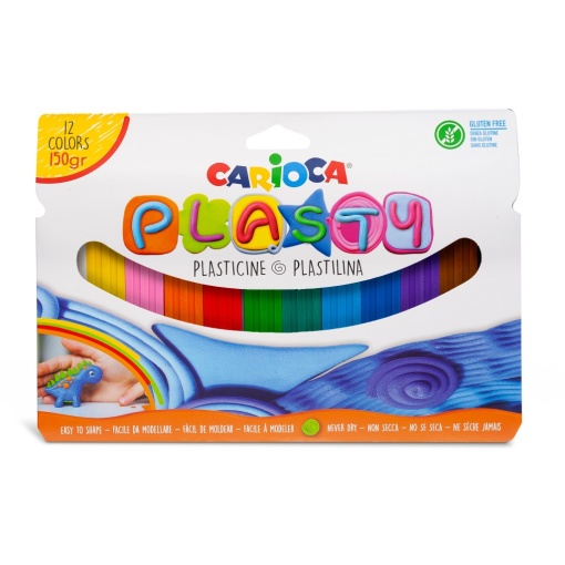 Plastilină Carioca Plasty 12 culori 150 gr
