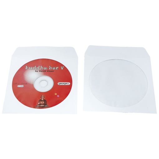 Plic CD hârtie gumat 10 buc/set