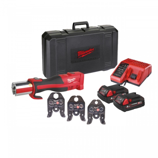 Presă compactă, cu motor fără perii M18™ FORCE LOGIC™ M18 BLHPT-202C V-SET ( KIT: 2 x M18 B2 Acumulator, M12-18 C Încarcător, Kitbox)