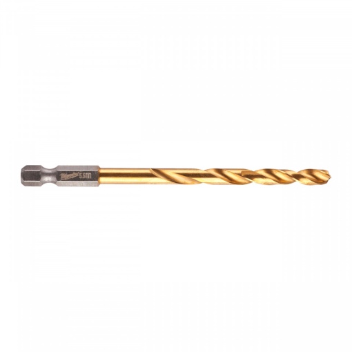 RED HEX - Burghie SHOCKWAVE™ HSS-Ground Titan pentru metal Milwaukee Ø 5.5x60x104 mm - blister 1 buc