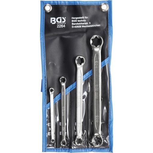 Set 4 chei inelare stelate torx-negativ duble profil E