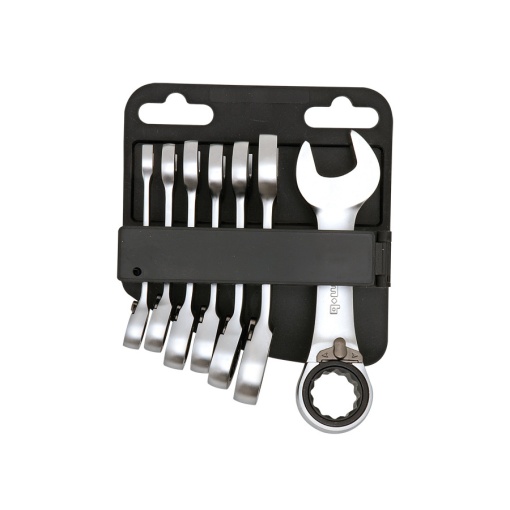 Set 7 chei combinate scurte cu clichet MOB 8-19 mm