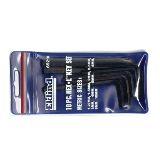 Set de 10 chei locas hexagonal in husa de plastic EKLIND 1,3-10 mm