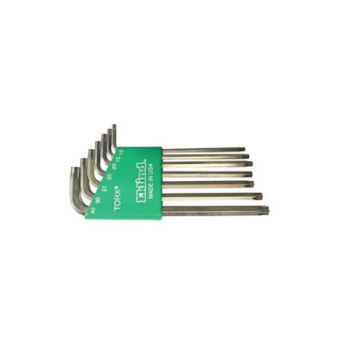 Set de 7 chei locas cu profil TX si cap gaura in suport de plastic, EKLIND DIM TX10-TX40