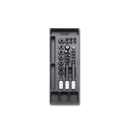 Set imbusuri torx (T6-T70) si tubulare torx (E4-E24) in suport termoformatat T112