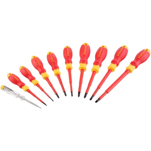 Set Surubelnite izolate Stanley VDE 2xPZ, 2xPH, 5xSL, tester