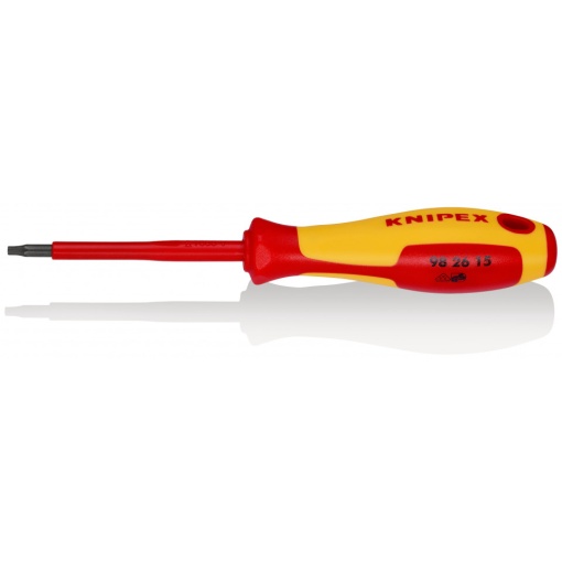 Surubelniță KNIPEX pentru șuruburi Torx® mâner izolator multicomponent, testat de VDE brunat 185 mm