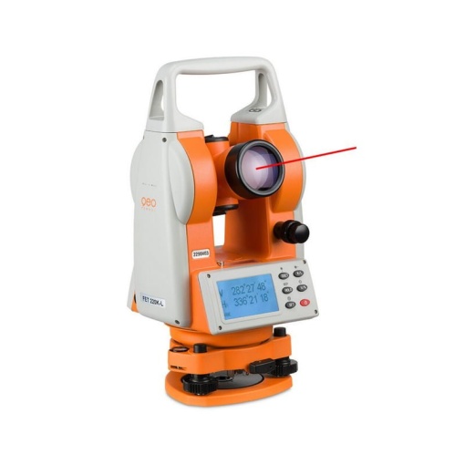 Teodolit electronic tip FET 220K-L - 2 sec, cu fascicul laser in telescop si centrare laser