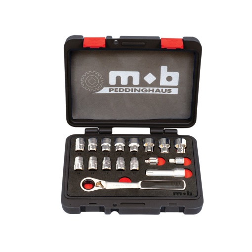 Trusa 17 capete si accesorii MOB M-TRAVERSANT BAZA - 265×220×55 mm