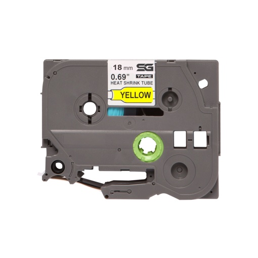 Tub termocontractabil compatibil Brother HSe-641 18mmx1.5 m negru galben