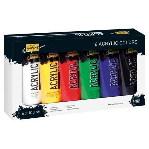 Vopsea acrilică Solo Goya 100 ml 6/set