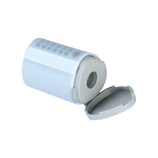 Ascuțitoare plastic simplă cu container mini grip 2001 bleu sake Faber-Castell