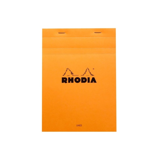 Blocnotes A5, capsat, 80 file, N°16, Rhodia Basic, orange