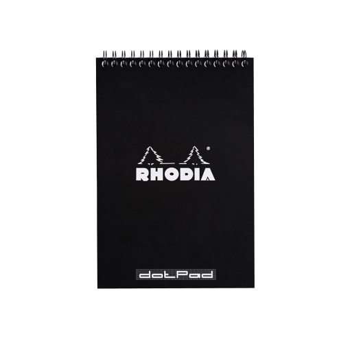 Blocnotes grafic A5 spirală 80 file Rhodia Classic Black