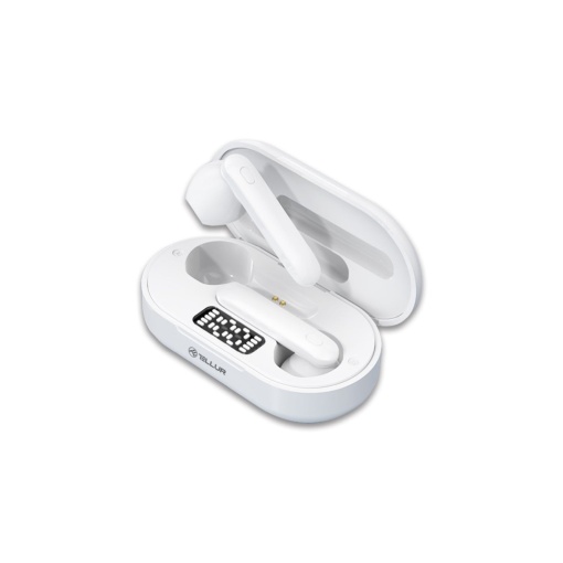Căști Bluetooth Tellur Flip True Wireless, alb