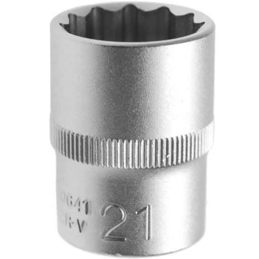 Cheie tubulara 12 puncte (dublu hexagon), 21mm, 1/2"