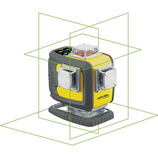 CL4D-G - Nivela laser verde linii multiple, 4 planuri in 360°