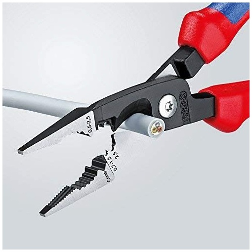 Cleste electrician cu 6 functii, manere multicomponent, KNIPEX, 200 mm