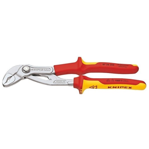 Cleste pentru tevi, izolat la 1000 V, KNIPEX Cobra, 2", 250 mm