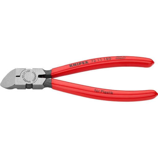 Cleste sfic pentru taiat plastic cu falci inclinate, KNIPEX, 160 mm