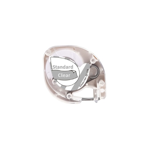 Etichete compatibile Dymo Letratag gri transparent 12mm x 4m AIMO S0721530 DY12267