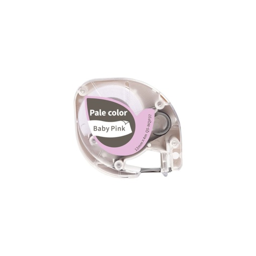 Etichete pastel Dymo Letratag gri roz pastel compatibile 12mm x 4m AIMO S0721630 91203